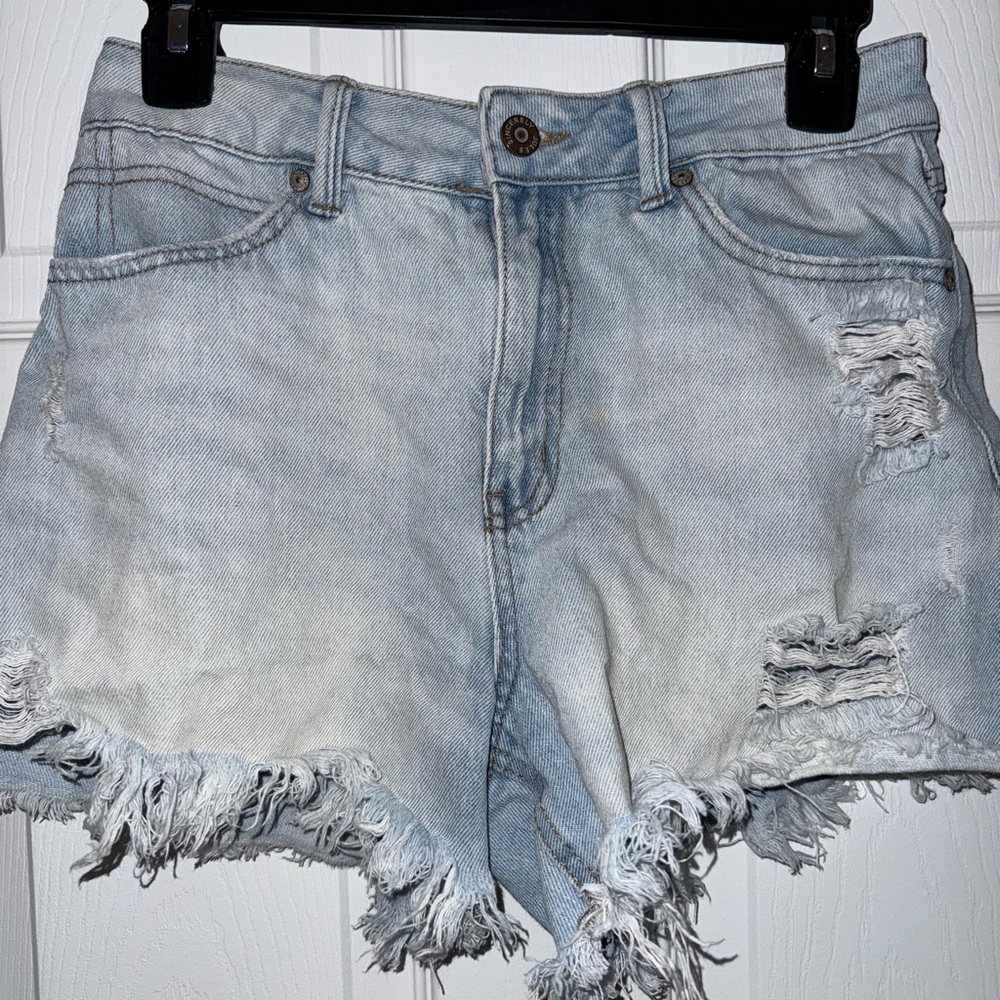 Sincerely Jules Blue Jean Shorts High-Waisted Distressed
